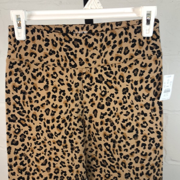 J.Crew Cropped Everyday Leggings Size S Gold Leopard Brown Black Item #AL017 - Picture 6 of 10